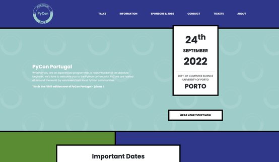 PyCon Portugal 2022 screenshot