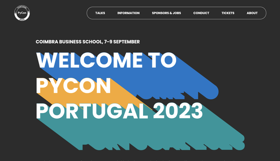 PyCon Portugal 2023 screenshot