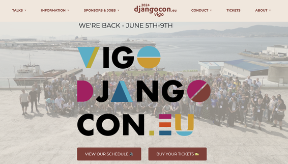 DjangoCon EU 2024 screenshot